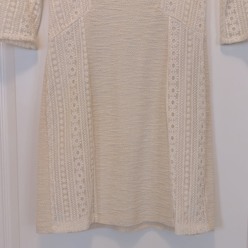 Anthropologie Bordeaux Floral Embroidered Mini Dress - Picture 8 of 15